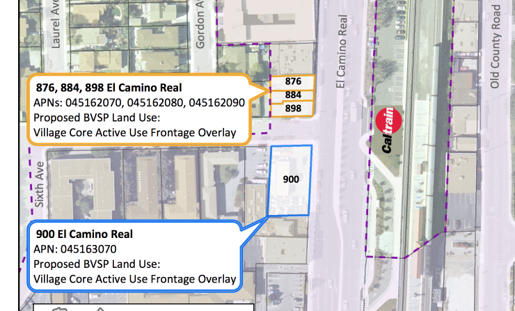 Street layout of proposed BMR project