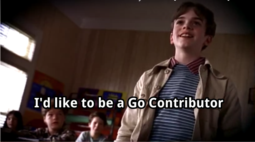 Clip from the movie 'The Truman Show' where Truman explains he would like to be an explorer. Text above the image reads 'I'd like to be a contributor'
